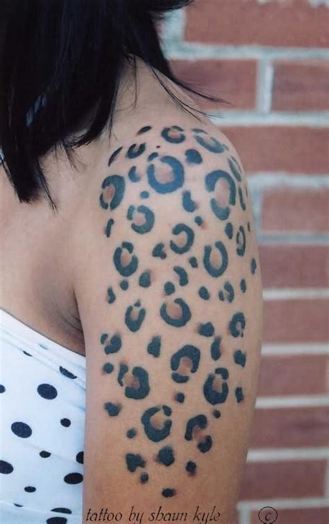 leopard print tattoo design